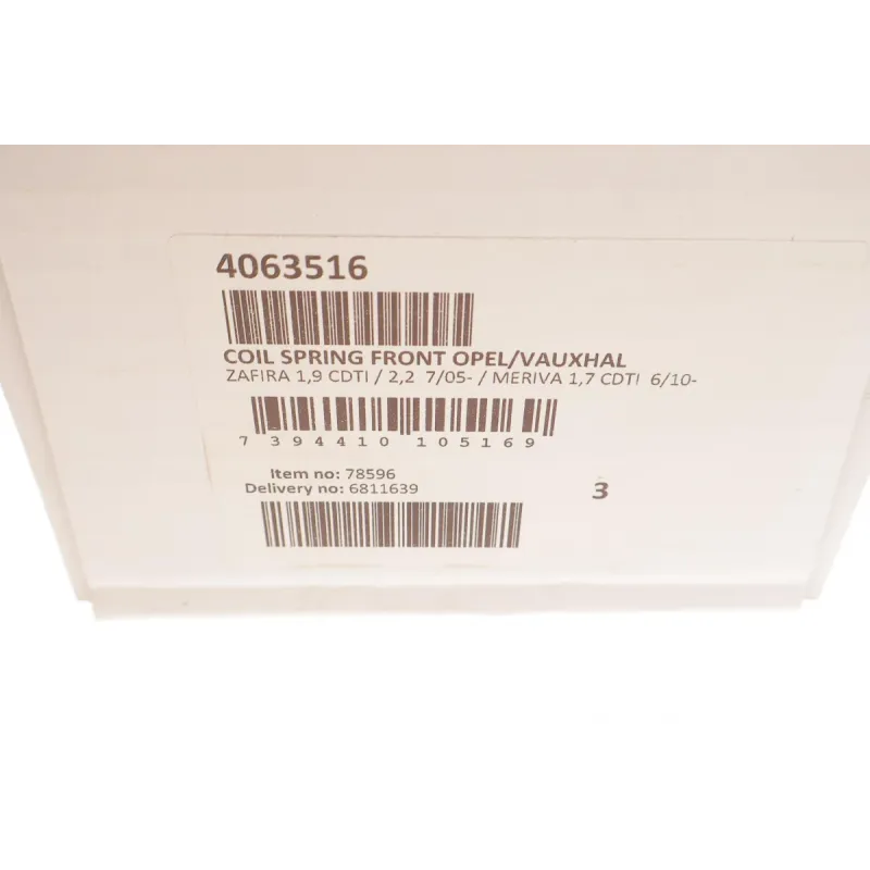 Пружина передньої підвіски LESJOFORS 4063516 для Opel Meriva B, Zafira B