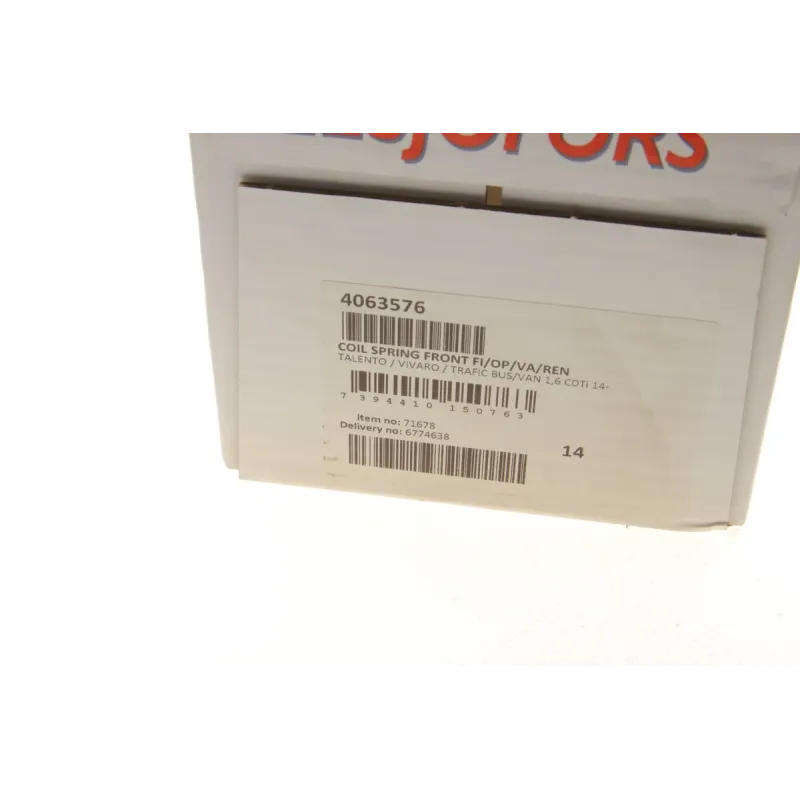 Пружина передньої підвіски LESJOFORS 4063576 для Opel Vivaro B, Renault Trafic III, Fiat Talento