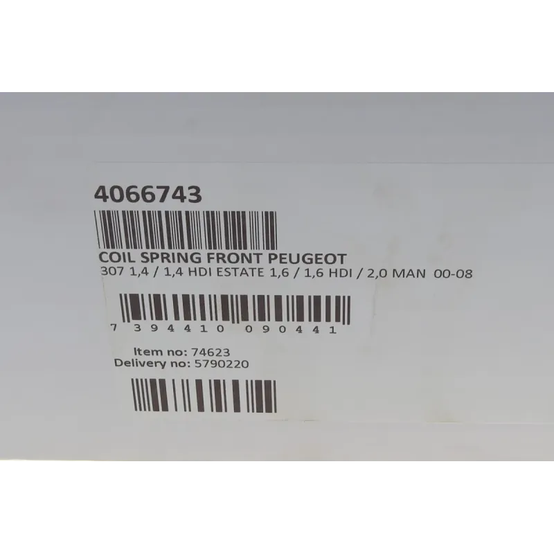 Пружина передньої осі LESJOFORS 4066743 для Peugeot 307 (3A/C) 2000-2012