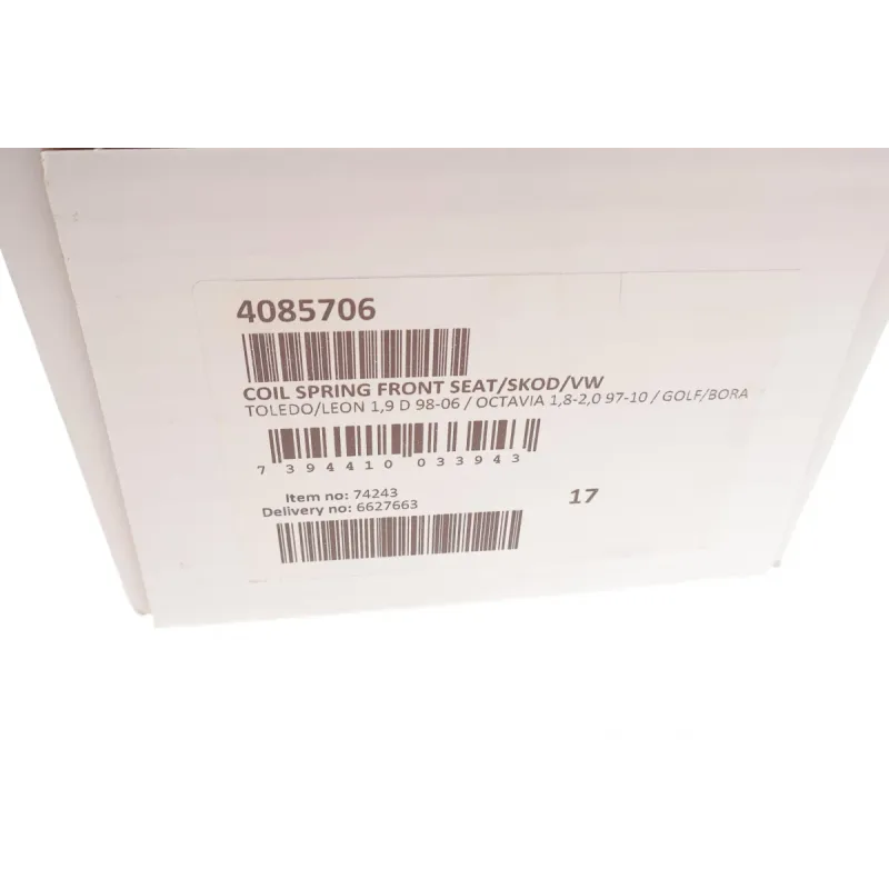 Пружина (передня) Seat Leon/Toledo 1.9TDI/SDI 99-06/Skoda Octavia 1.8/T/1.9SDI/TDI/2.0 96-10