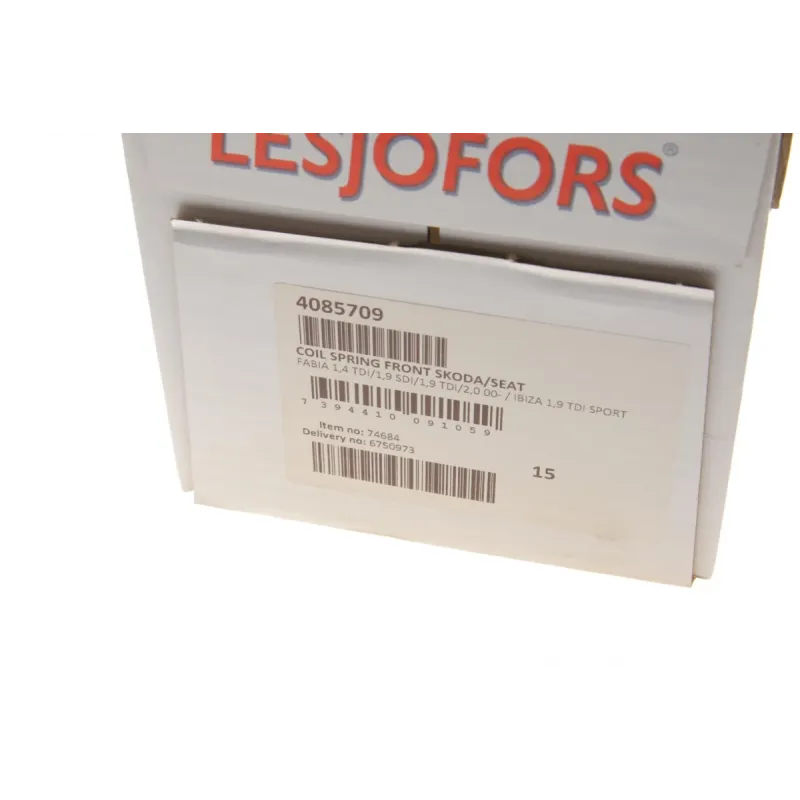 Пружина передньої підвіски LESJOFORS 4085709 для Skoda Fabia, Roomster, Seat Ibiza