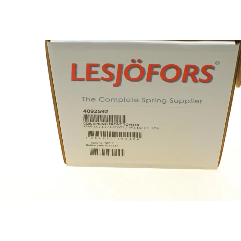 Пружина передньої підвіски LESJOFORS 4092592 для Toyota Yaris Vitz 2005-2012
