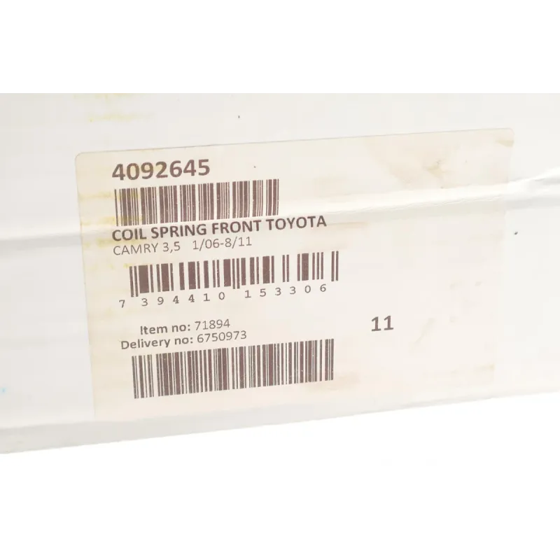 Пружина передньої підвіски LESJOFORS 4092645 для Toyota Camry V4 3.5 2006-2011