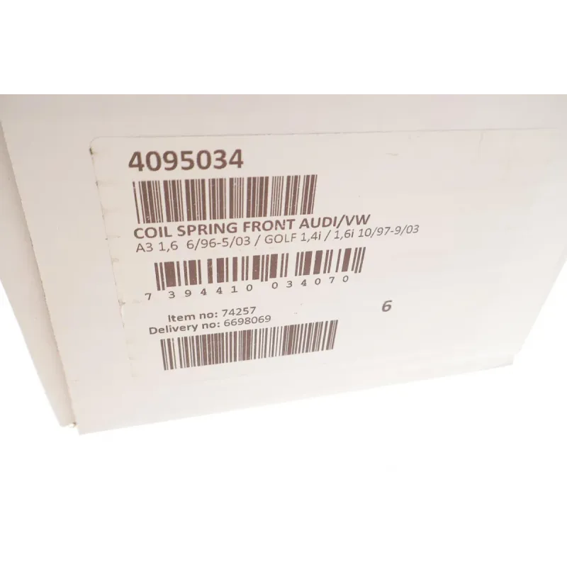 Пружина передньої підвіски LESJOFORS 4095034 для Volkswagen Golf IV, Audi A3