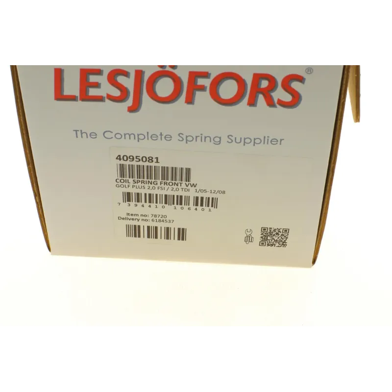 Пружина передньої підвіски LESJOFORS 4095081 для Volkswagen Golf Plus V 2.0 TDI/FSI 2005-2013