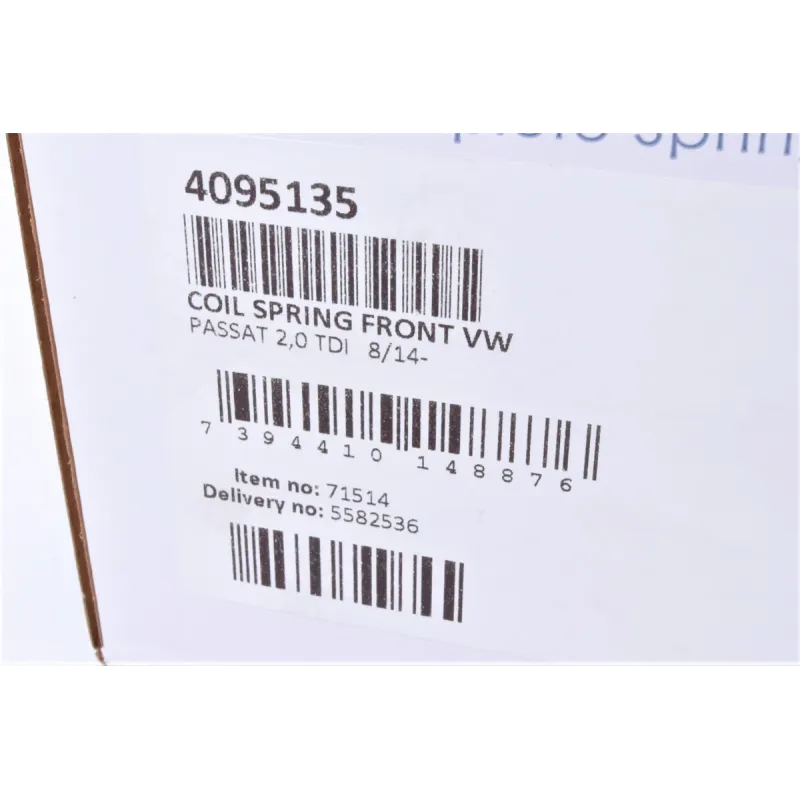 Пружина передня LESJOFORS 4095135 для Volkswagen Passat B8 2014-2023 2.0TDI