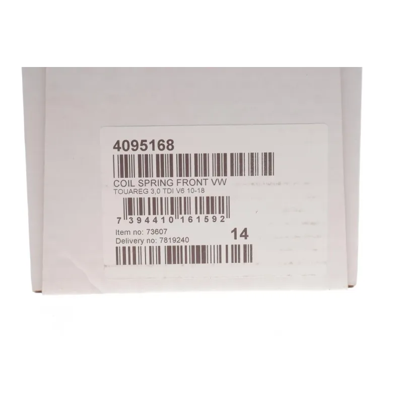 Пружина передньої осі LESJOFORS 4095168 для Volkswagen Touareg (7P5) 2010-2015 3.0 V6 TDI