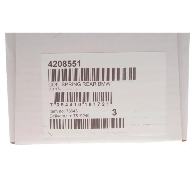 Пружина задня LESJOFORS 4208551 для BMW iX3 G01/F97/G08 2020- (SUV)