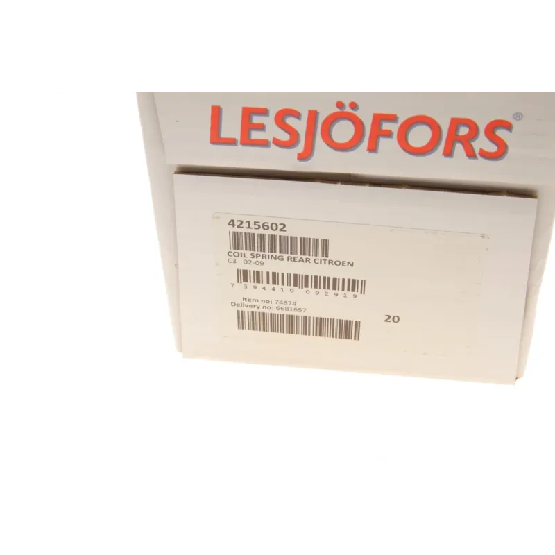 Пружина задня LESJOFORS 4215602 для Citroen C3 I (FC_) 2002-2005