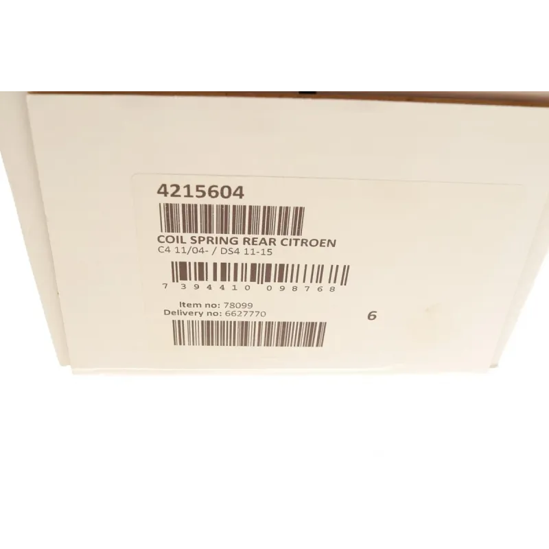 Пружина (задня) Citroen C4 1.2THP/1.4-2.0 16V/1.6HDi/THP/VTi/2.0HDi 04- (хэтчбэк/купе/седан)