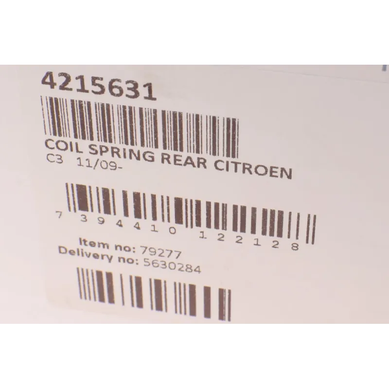 Пружина (задня) Citroen C3 II 1.0VTi/1.1i/1.2THP/VTi/1.4/1.4HDi/VTi/1.6HDi/VTi 09- (нах.зад.частина)