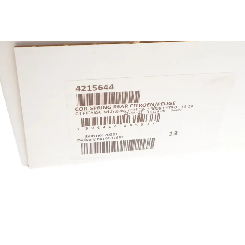 Пружина (задня) Citroen C4 1.6HDi/THP/VTi/2.0BlueHDi 13- (вэн)/Peugeot 3008 1.2-1.6THP 16- (SUV)