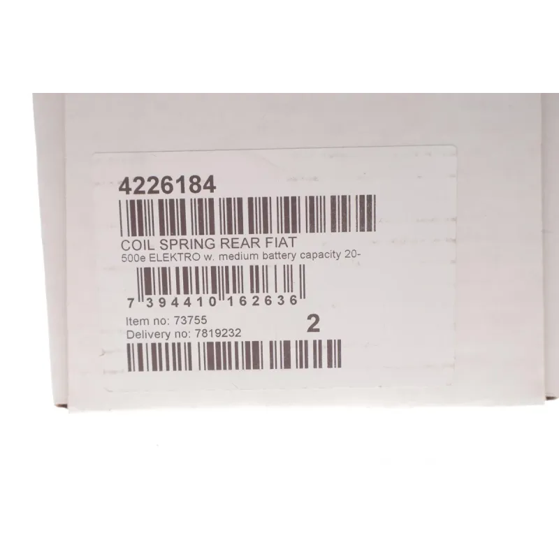Пружина задня LESJOFORS 4226184 для Fiat 500e Elektro 2020-