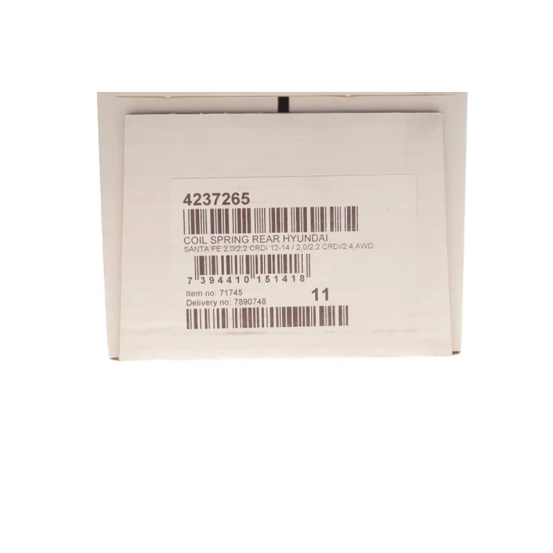 Пружина задня LESJOFORS 4237265 для Hyundai Santa Fe III (DM) 2012-2015