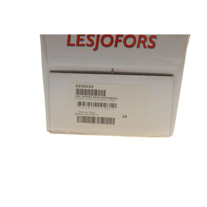 Пружина задня LESJOFORS 4259232 для Mitsubishi Pajero III 3.2DI-D/3.5 V6 2000-2007