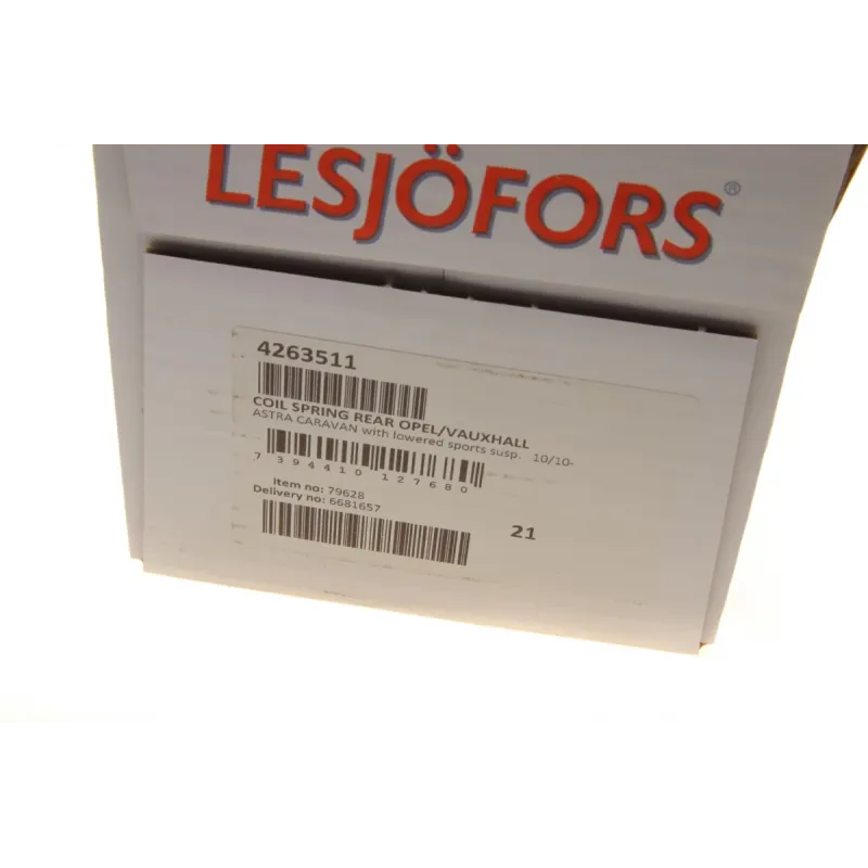 Пружина задня LESJOFORS 4263511 для Opel Astra J Sports Tourer 2010-2015 (універсал)