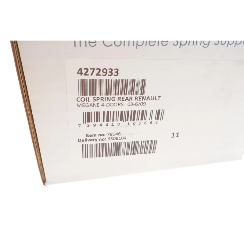 Пружина задня LESJOFORS 4272933 для Renault Megane II 1.4-2.0/1.5dCi/1.9dCi 2003- (седан)
