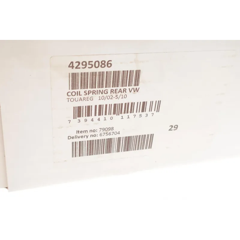 Пружина задня LESJOFORS 4295086 для Volkswagen Touareg 7LA 2002-2010