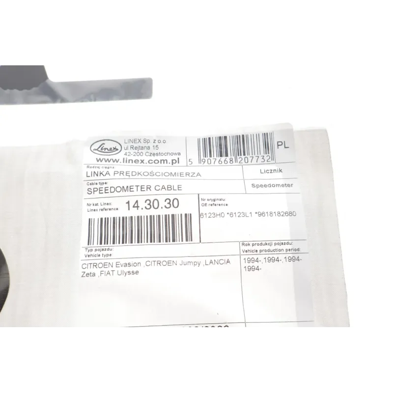 Трос спідометра LINEX 14.30.30 для Fiat Scudo, Peugeot Expert, Citroen Jumpy 1137 мм