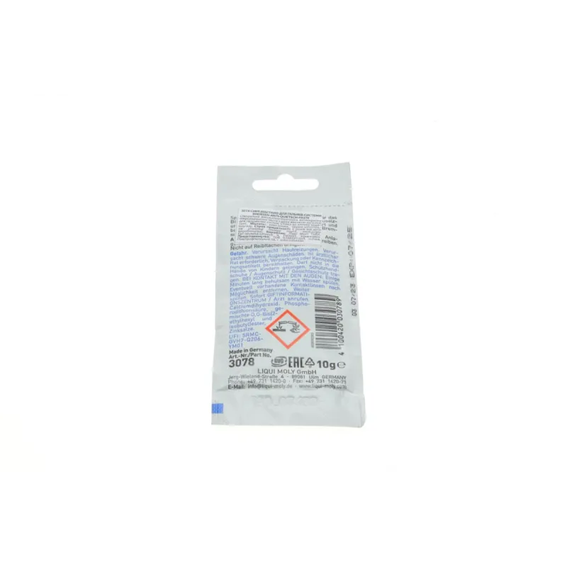 Змазка жаростійка для гальмівної системи LIQUI MOLY Bremsen Anti-Quietsch Paste 3078 (10 мл)