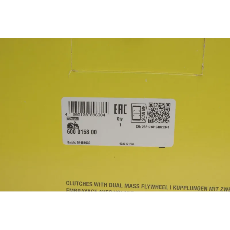 Комплект зчеплення LuK 600 0158 00 з демпфером для Opel Astra H/Vectra C 1.9 CDTI