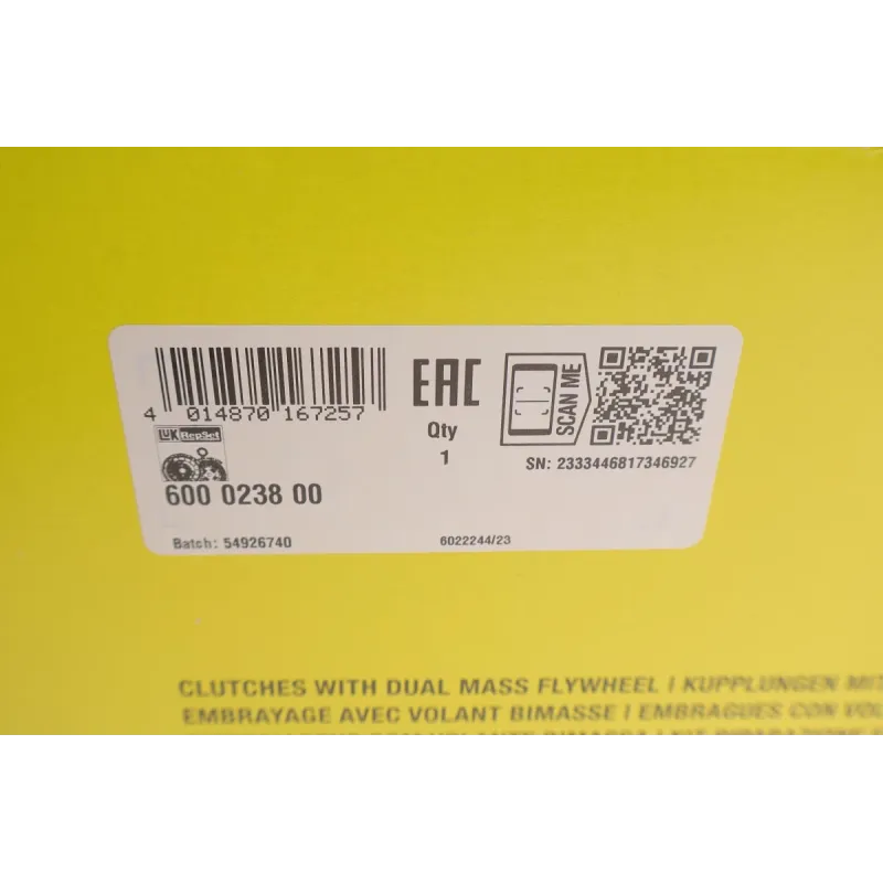 Комплект зчеплення LuK 600 0238 00 з демпфером для BMW 5 (E60) 520d 2005-2010