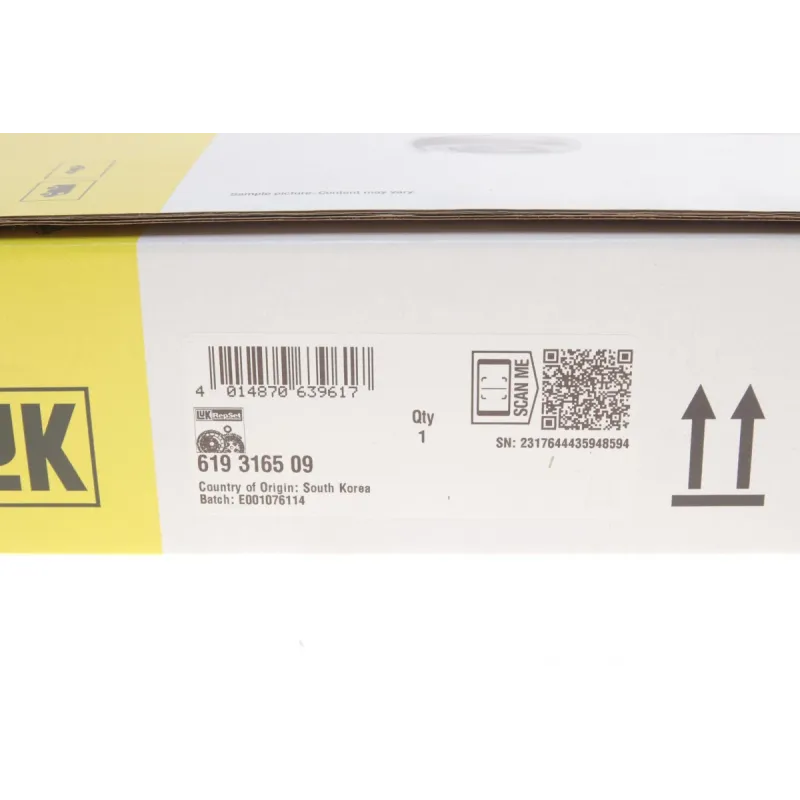 Комплект зчеплення LuK 619 3165 09 для Opel Karl 1.0 LPG 2015-н.в. 54/55kw
