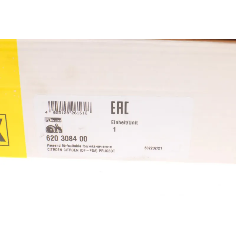 Комплект зчеплення LuK 620 3084 00 для Citroen Berlingo/Peugeot Partner 1.4i 96- (d=200mm)
