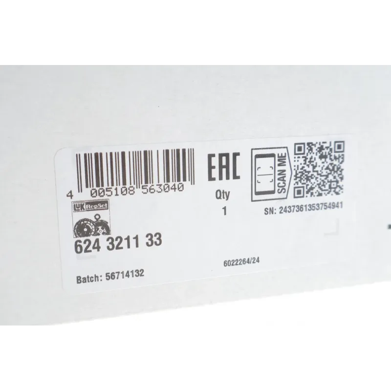 Комплект зчеплення LuK 624 3211 33 для Renault Megane II/III, Scenic II/III 1.9dCi