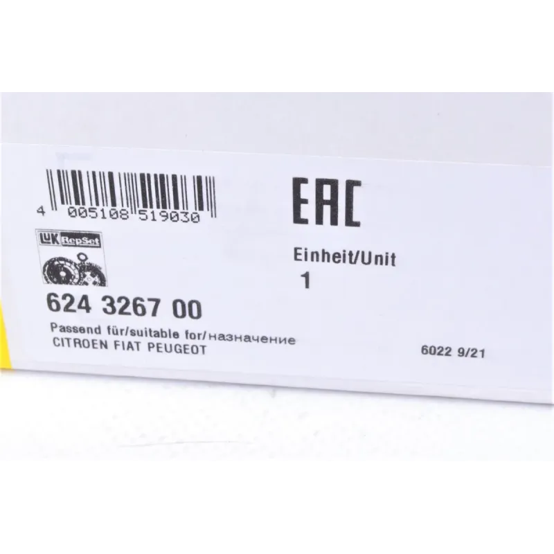 Комплект зчеплення Fiat Scudo 2.0D Multijet 07-, d=240mm