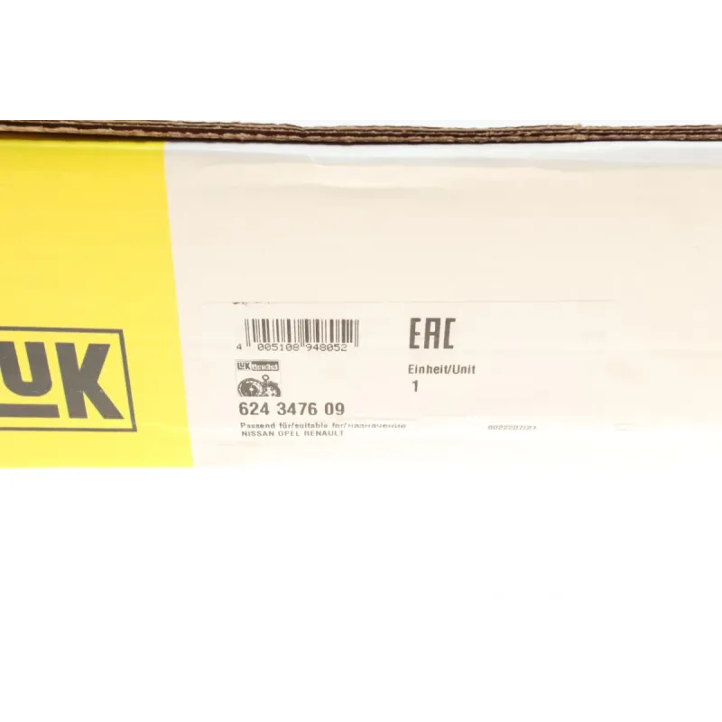 Комплект зчеплення LuK 624 3476 09 для Renault Master, Opel Movano, Nissan Interstar 2.0-2.5dCi