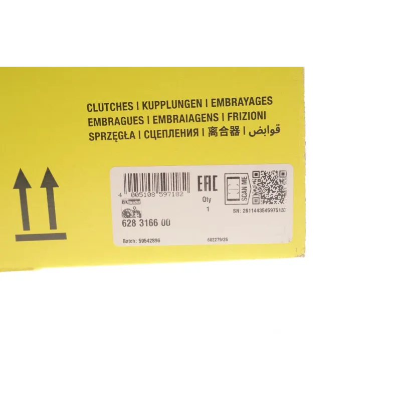 Комплект зчеплення LuK 628316600 для Hyundai H-1 / Grand Starex 2.5 CRDi (d=280mm) (+вижимний)