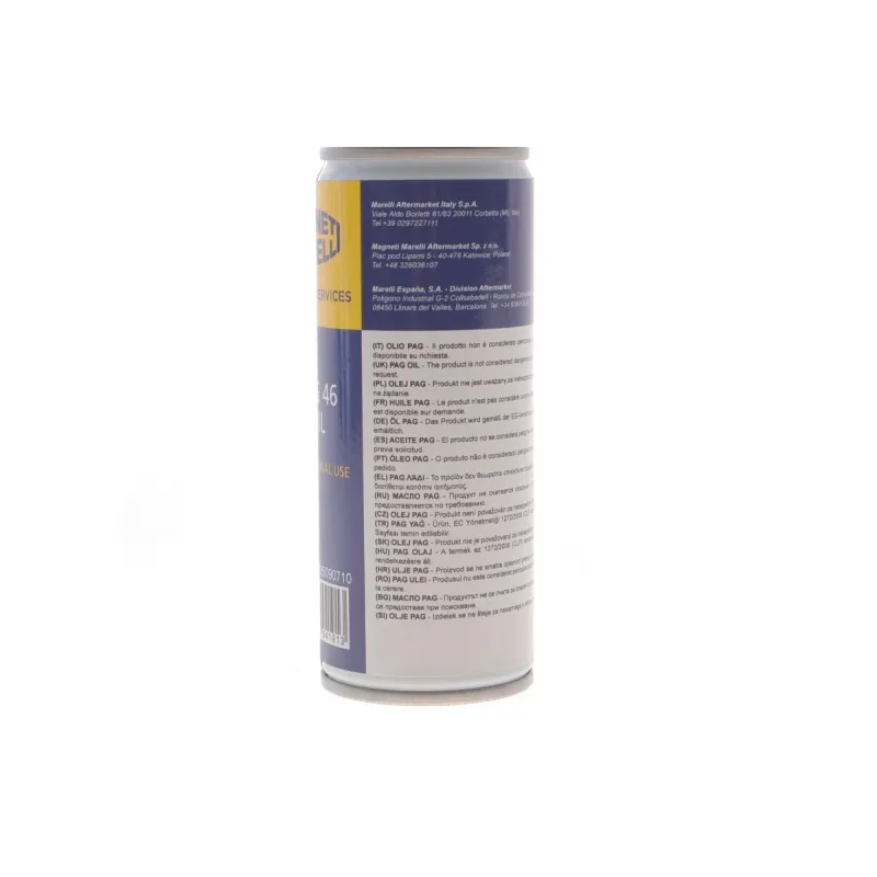 Олива компресорна PAG 46 MAGNETI MARELLI 007935090710 для системи кондиціонування R134a, 250 мл