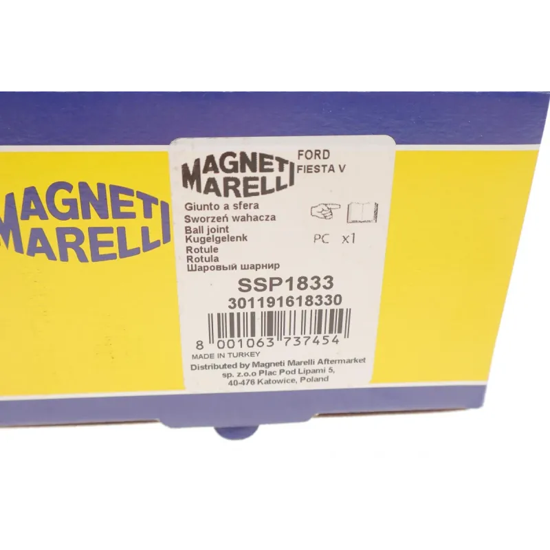 Опора кульова MAGNETI MARELLI 301191618330 передній міст Ford Fiesta/Fusion