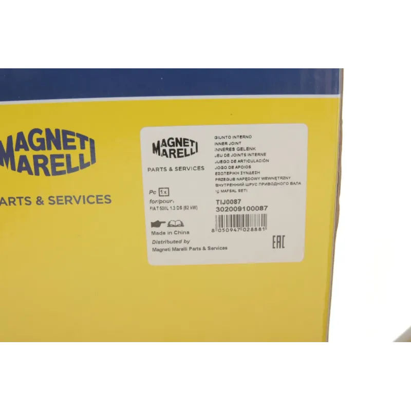 ШРКШ внутрішній MAGNETI MARELLI 302009100087 для Fiat Doblo 1.3/1.9 JTD 2001- (24/24 зуба) (L)