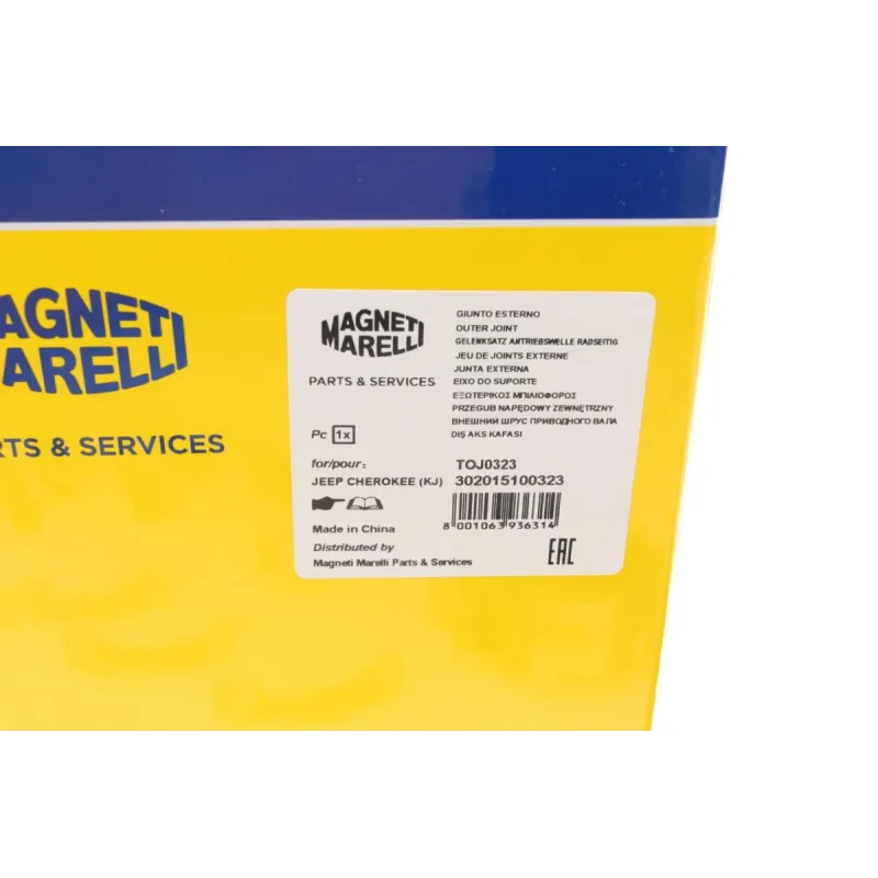 ШРКШ зовнішній MAGNETI MARELLI TOJ0323 для Jeep Cherokee/Grand Cherokee 1999-2008