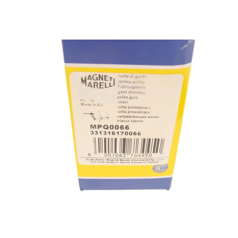 Ролик генератора паразитний MAGNETI MARELLI MPQ0066 для Audi A4 B5/B6, A6 C4/C5 1.6-2.0 TDI (60x15.5)