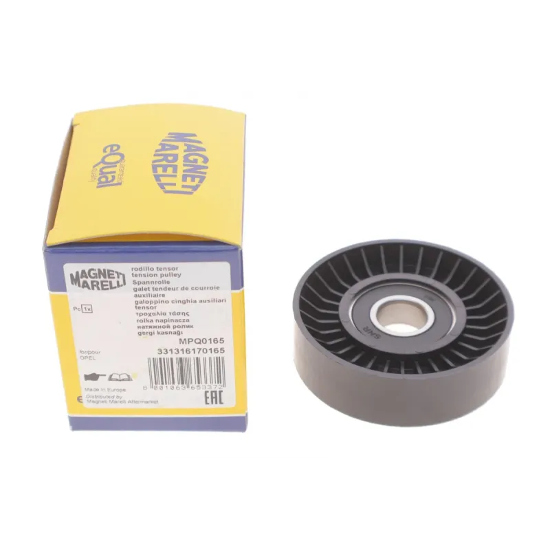 Ролик генератора натяжний MAGNETI MARELLI 331316170165 для Opel Astra G/H, Combo, Corsa C, Meriva 1.4-1.8 1998-2009, 76x22 мм