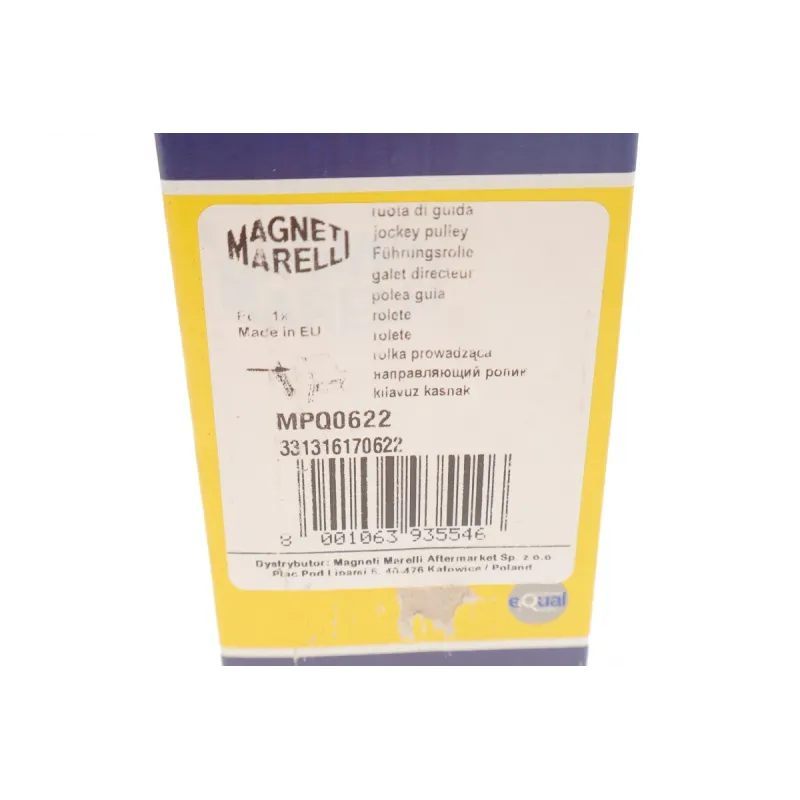 Ролик генератора MAGNETI MARELLI 331316170622 для Chevrolet Lacetti/Nubira 2.0D 2005-, 65x26 мм