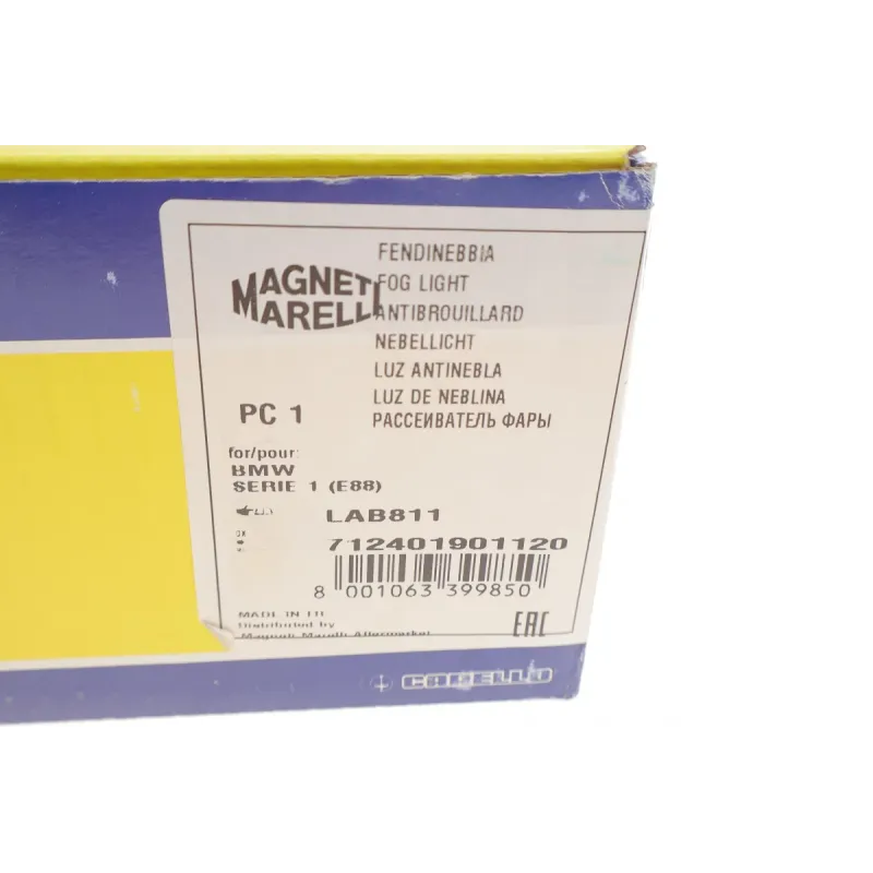 Фара протитуманна права MAGNETI MARELLI 712401901120 для BMW 1 (E82/E88) 2007-2013