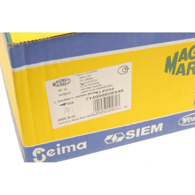 Ліхтар задній лівий MAGNETI MARELLI 714000028340 для Citroen Berlingo, Peugeot Partner 1996-2011