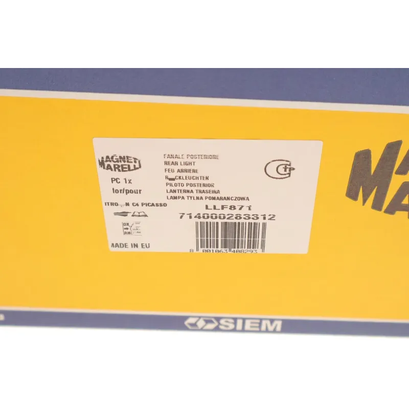 Ліхтар задній правий MAGNETI MARELLI 714000283312 для Citroen C4 Picasso I 2007-2010