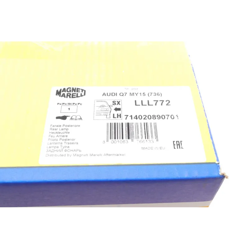 Ліхтар задній лівий MAGNETI MARELLI 714020890701 для Audi Q7 4MB 2015-