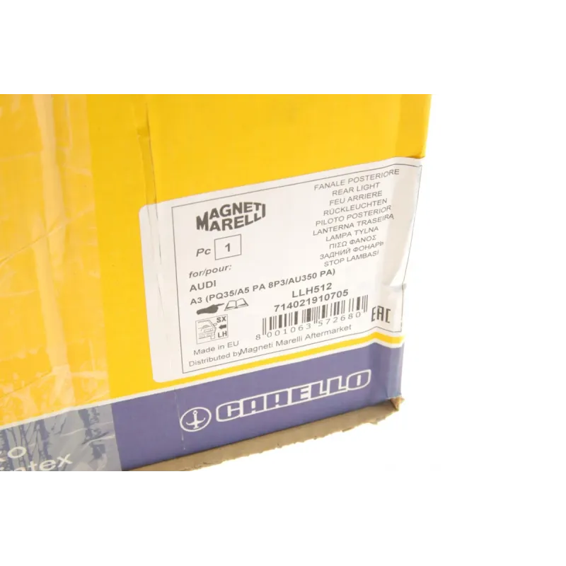 Ліхтар задній лівий MAGNETI MARELLI 714021910705 для Audi A3 8P 2003-2012