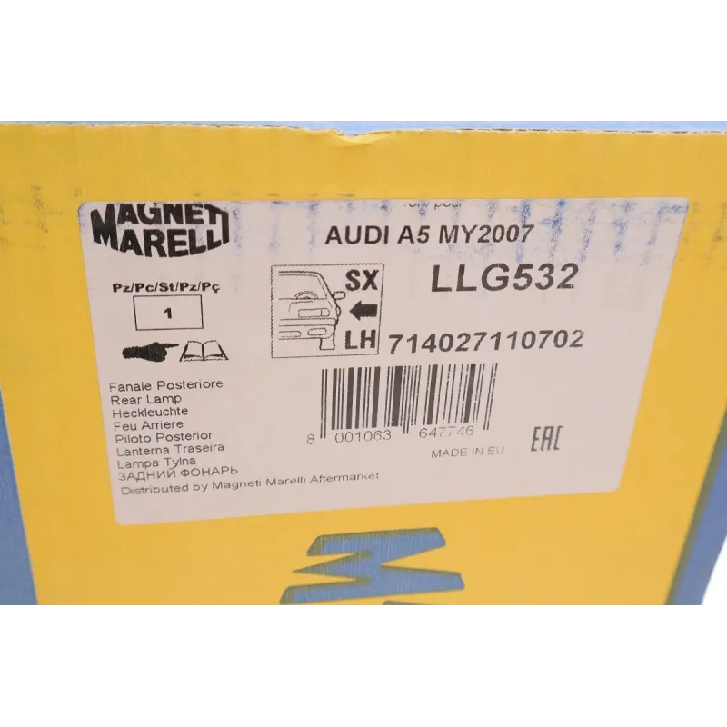 Ліхтар задній лівий MAGNETI MARELLI 714027110702 для Audi A5 (8T3) 2007-2017