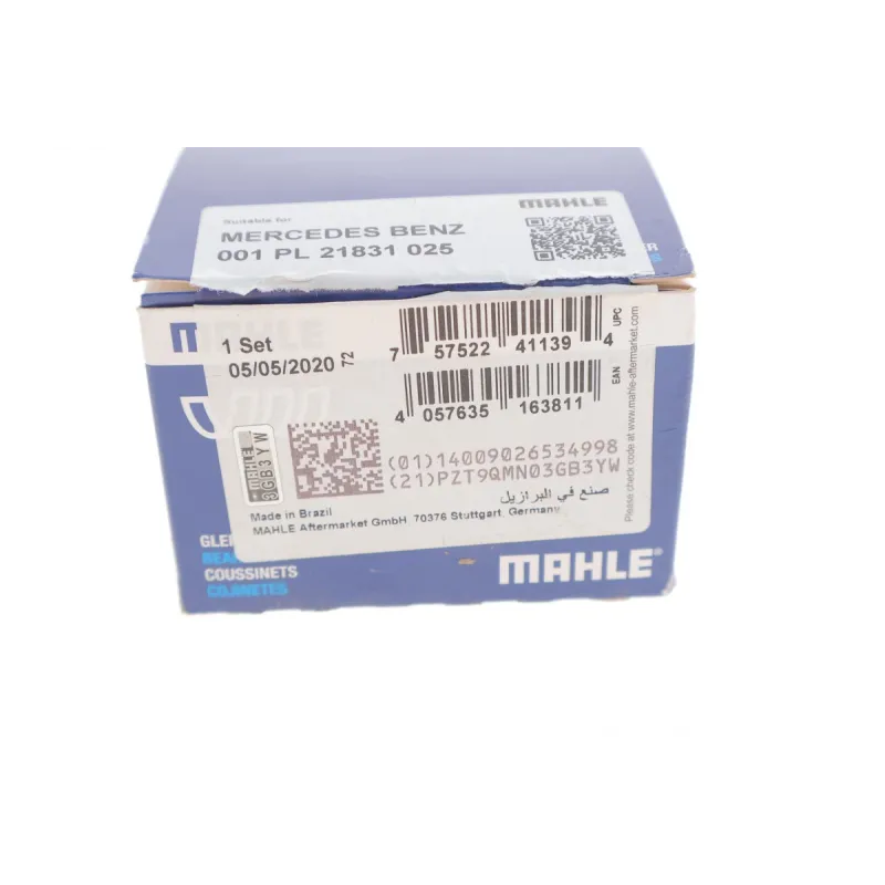 Вкладиші шатунні MAHLE 001 PL 21831 025 для Mercedes-Benz Sprinter (906) OM651 (+0.25)