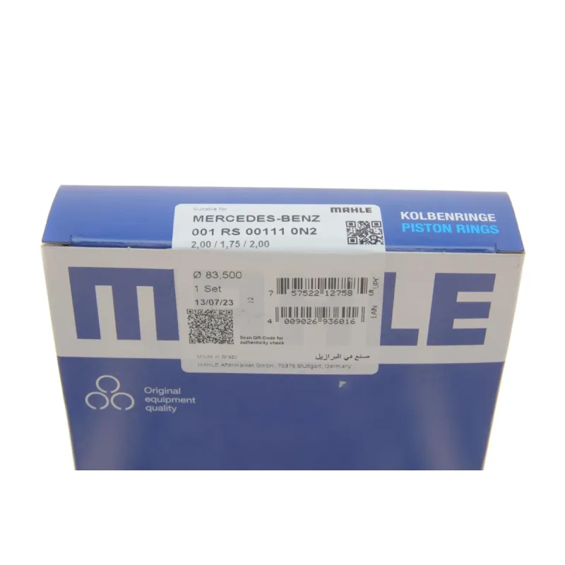 Кільця поршневі MB Sprinter 2.2CDI OM651 (83.50mm/+0.5) (2-1.75-2)