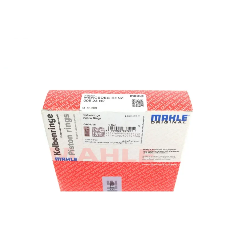 Комплект поршневих кілець MAHLE 005 23 N2 для Mercedes-Benz C-Class W204, E-Class W212, OM642 83.50 мм