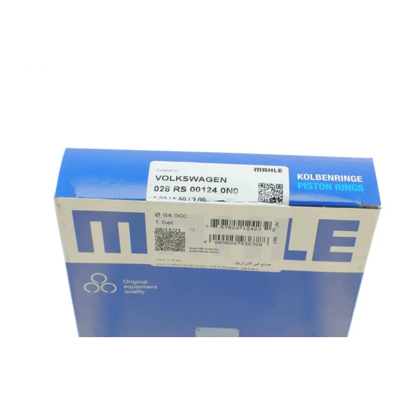 Комплект поршневих кілець MAHLE 028 RS 00124 0N0 для Audi A4/A6/Q5 3.0/4.2TFSI, VW Touareg 3.0/4.2 (84.5мм)