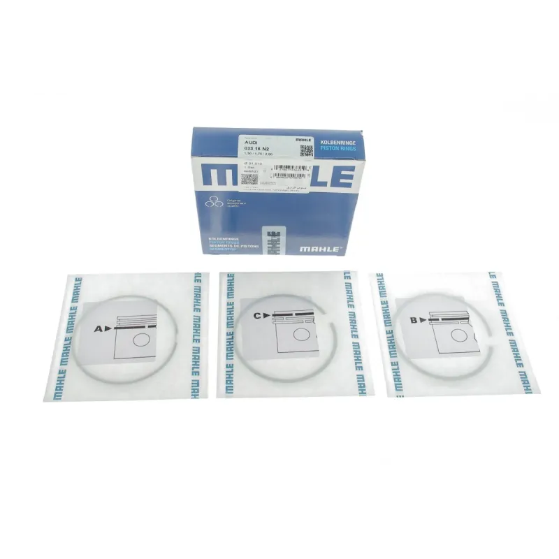 Комплект поршневих кілець MAHLE 033 16 N2 для Volkswagen Passat B5 1.8 1996-2005 (81.51мм/+0.5)